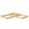 Farmhouse Pine Wood Raised Garden Bed 4 ft x 12 ft - Made in USA