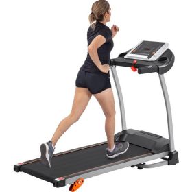 Easy Folding Treadmill for Home Use, 2.5HP Electric Running, Jogging & Walking Machine with Device Holder & Pulse Sensor
